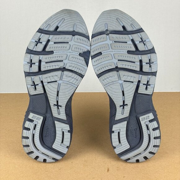 Brooks Adrenaline GTS 22 Athletic Running Shoes Womens 10 Blue White Low Top - Picture 7 of 12